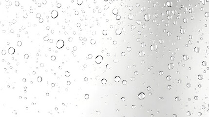 Leinwandbilder - Tranquil Raindrops Cascading on Transparent Glass Surface with Mesmerizing Pattern and Reflection