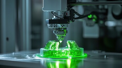 Poster - A digital twin AI system optimizing 3D printing for automated manufacturing.