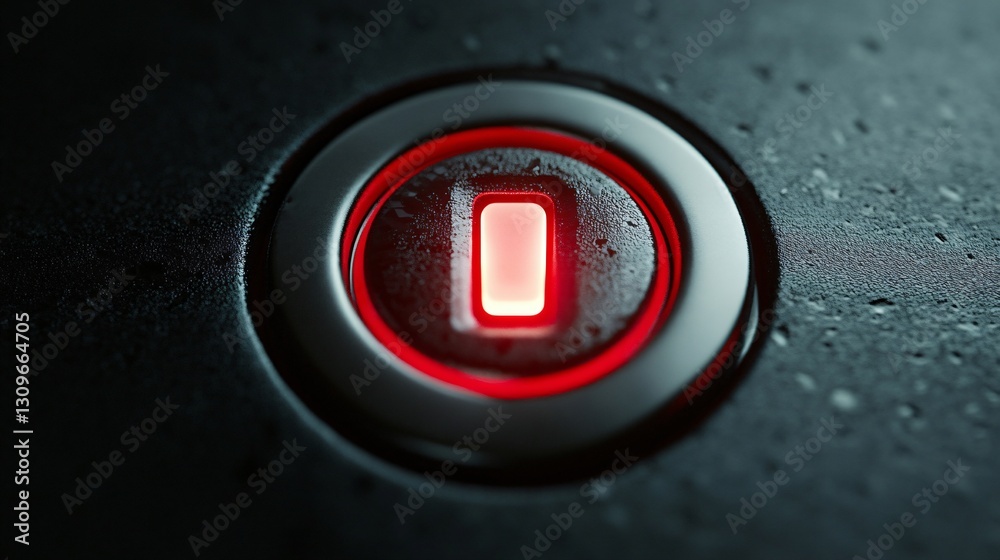 Computer power button close-up image Stock Photo | Adobe Stock