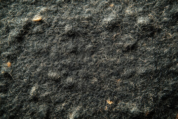 Poster - Close-up of dark gray felted material with visible fibers and slight texture variations.