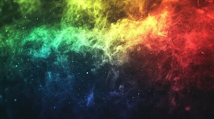Canvas Print - Colorful smoke nebula, cosmic background, abstract art, design element (1)