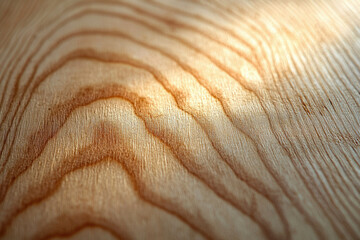 Poster - Close-up of wood grain showcasing natural texture and light patterns.
