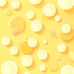 Poster - Abstract Yellow Circles Pattern Background Design