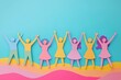 © Imagentive - Pastel Paper People Celebrating Unity1