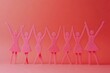 © Imagentive - Pink Paper Women Celebrating Togetherness
