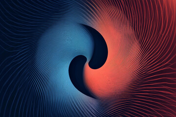 Poster - 3d render, abstract fantasy background of colorful design generative ai