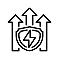 Poster - Efficiency line icon. Universal creative premium symbol. Vector sign icon logo template. Vector illustration