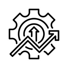 Poster - Efficiency line icon. Universal creative premium symbol. Vector sign icon logo template. Vector illustration