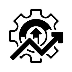 Poster - Efficiency Glyph line icon. Universal creative premium symbol. Vector sign icon logo template. Vector illustration