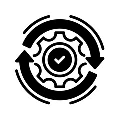Poster - Efficiency Glyph line icon. Universal creative premium symbol. Vector sign icon logo template. Vector illustration