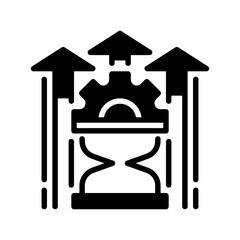 Poster - Efficiency Glyph line icon. Universal creative premium symbol. Vector sign icon logo template. Vector illustration