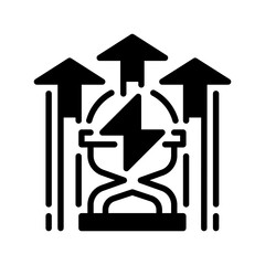 Poster - Efficiency Glyph line icon. Universal creative premium symbol. Vector sign icon logo template. Vector illustration