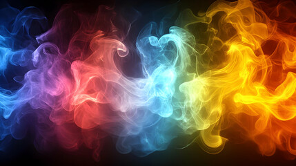 Poster - Abstract Colorful Smoke Effect Design
