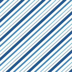 Poster - Striped seamless pattern. Abstract background elegant monotone blue stripes, lines. Vector illustration.