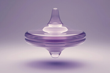 Poster - abstract 3d shape futuristic object, generative ai