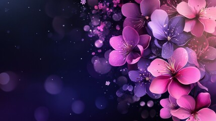 Poster - Dark purple and pink gradient background