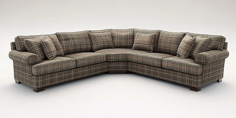 Poster - Cozy and stylish sectional sofa designed for comfort, perfect for living rooms and family gatherings