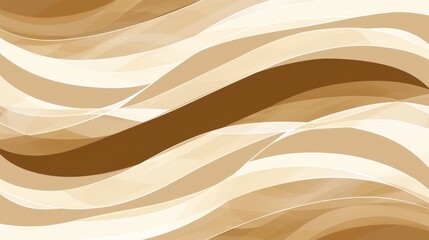 Poster - A wavy, abstract pattern composed of curved lines that intertwine and flow harmoniously.