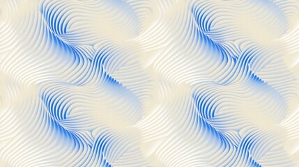 Poster - A wavy, abstract pattern composed of curved lines that intertwine and flow harmoniously.