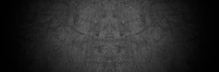 Leinwandbilder - Old wall texture smeared engine oil cement dark black gray  background abstract grey color design are light with white gradient background.