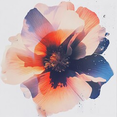 Leinwandbilder - Elegant floral background with delicate flowers, perfect for romantic, nature-inspired, or decorative designs.


