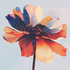 Aufkleber - Elegant floral background with delicate flowers, perfect for romantic, nature-inspired, or decorative designs.

