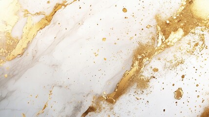 Aufkleber - Luxurious golden accents on white marble texture create an elegant and minimalistic design ideal for upscale interiors