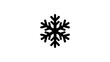 © El Melocoton - Vintage snowflake sketch illustration on white background