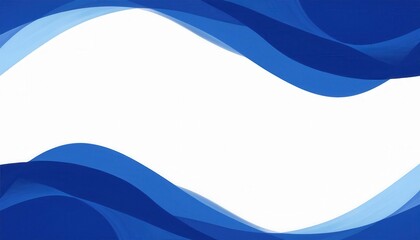 Aufkleber - abstract blue wave background with dynamic curved lines, modern gradient texture, fluid motion design, empty white space for text