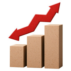 Poster - Graphs and growth charts in business, showing upward trends and progress.