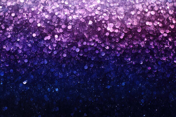 Poster - Purple and blue glitter bokeh background, gradient transition, sparkly texture.