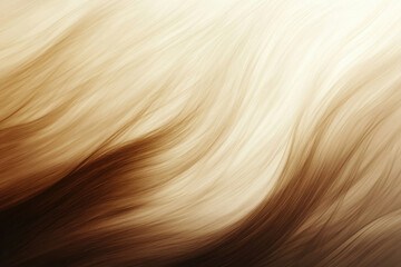 Poster - Abstract image of flowing, light brown hair with a gradient from light to dark shades.