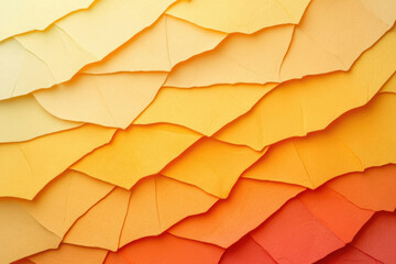 Poster - Abstract background of layered, cracked paint in warm, orange hues, creating a textured, gradient effect.