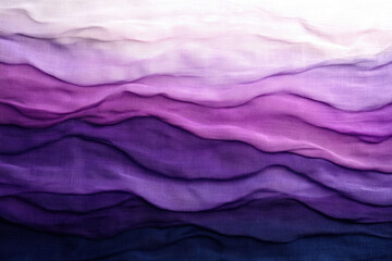 Poster - Draped fabric showcasing a gradient of purple hues, from pale lavender to deep indigo.