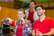 © auremar - portrait of spain supporters having fun
