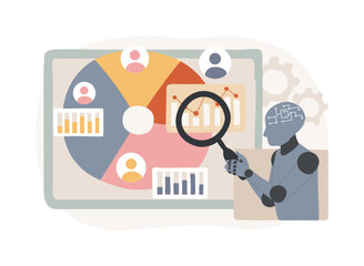 Poster - AI-Analyzed Competitor Analysis abstract concept vector illustration.
