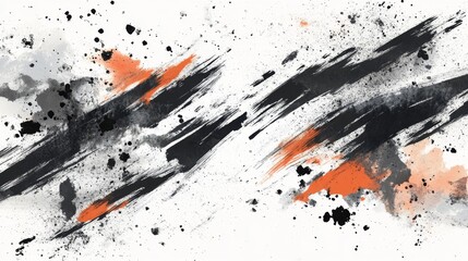 Poster - Creating artistic ink splatter designs studio graphic design contemporary close-up irregular ink patterns