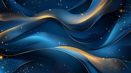 Poster - Creating elegance art studio abstract design digital space artistic perspective blue intricacies