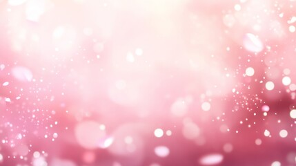 Poster - Captivating blurred pink glitter bokeh background photography studio digital art vibrant atmosphere close-up aesthetic appeal