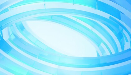 Leinwandbilder - futuristic blue circular glass architecture with glowing transparency, abstract technology background for digital design

