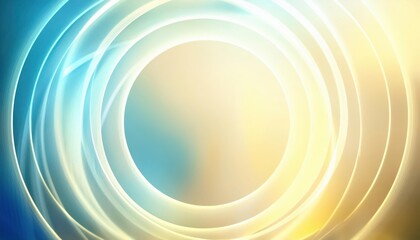 Leinwandbilder - abstract light wave background with soft golden and blue gradients, ideal for technology, innovation, or futuristic design concepts

