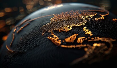 Poster - The Asia Oceania region's digital technology is connected through the World Wide Web