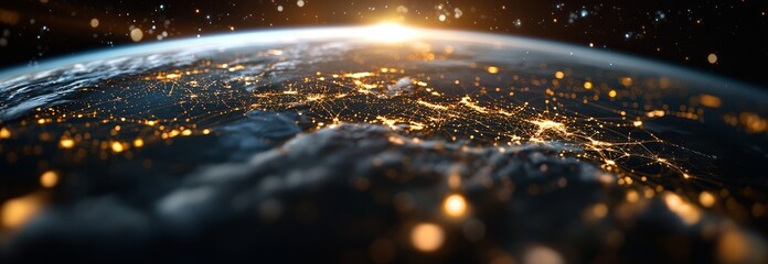 Poster - In the context of a global network, communication technology plays a crucial role in internet business, including social networking and telecommunications across cyberspace and global computer