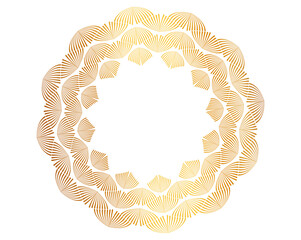 Poster - Vibrant geometric circular pattern with gradient colors—for cosmetics, fashion, textile design, tech branding, and wellness. Ideal for backgrounds, packaging, digital art, and futuristic concepts