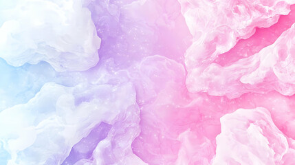 Poster - Dreamy Soft Clouds with Gradient Colors in Pink and Blue Hues