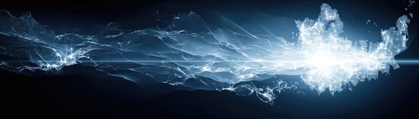 Wall Mural - abstract energy landscape