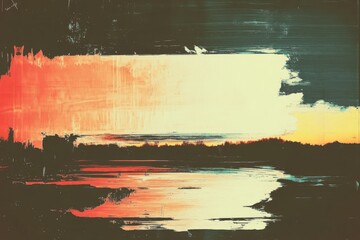 Poster - Dynamic digital abstract piece with vibrant, colorful streaks