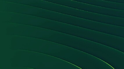 Wall Mural - Abstract green and yellow wave line with rotating light. Modern simple backdrop animation