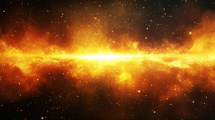 Aufkleber - Vibrant light breaking through darkness creates an abstract cosmic landscape filled with color and inspiration Generative AI