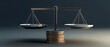 © Ytnart - A metallic balance scale symbolizing fairness and justice, emphasizing the importance of equality in finance and legal matters in a professional setting.